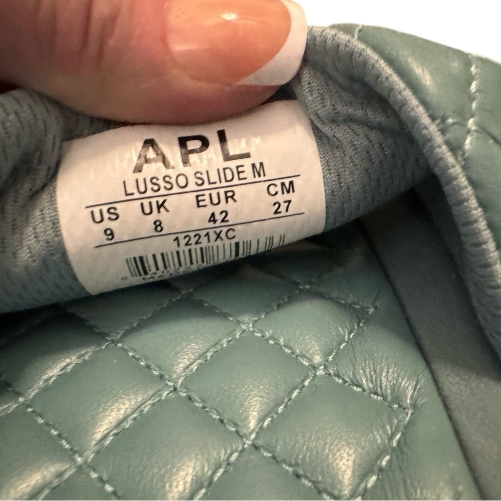 APL Quilted Blue Slide Sandals in Seaside Men’s Size 9 - Picture 7 of 12